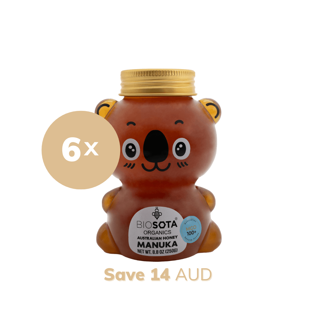 Australian Manuka Honey koala bear MGO 100+ value pack of 6