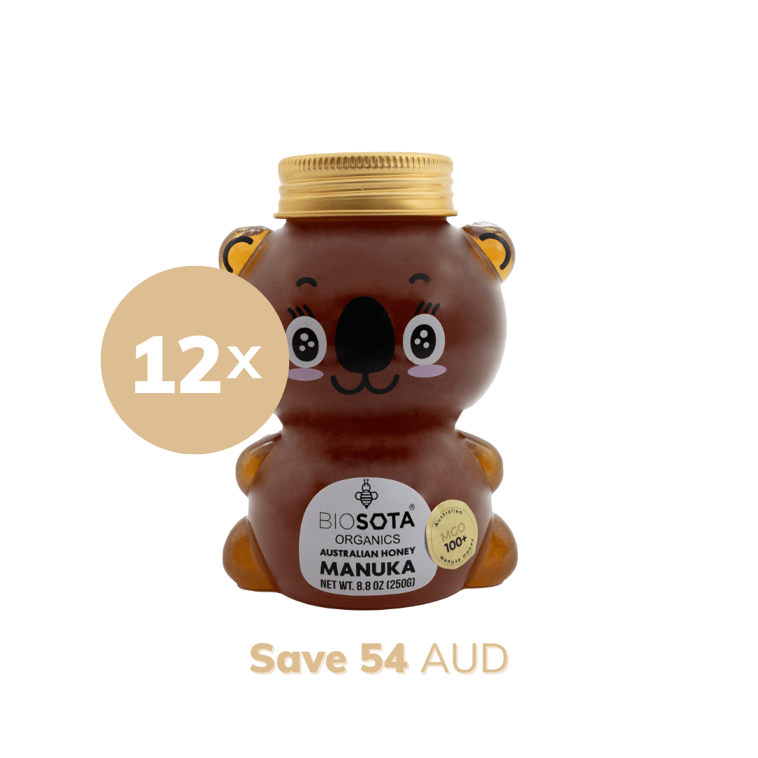 Australian Manuka Honey koala bear MGO 100+ value pack of 12