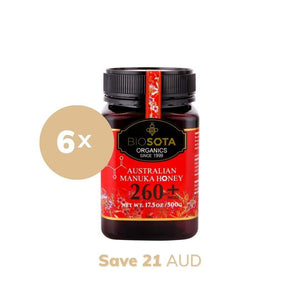 Medicinal Manuka Honey MGO 260+ 500g value pack of 6
