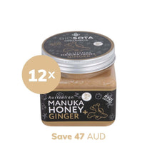 Load image into Gallery viewer, Manuka Honey MGO 30+ Ginger &amp; Lemon Superfoods value pack 12