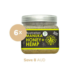 Load image into Gallery viewer, Manuka Honey MGO 30+ Hemp Superfoods value pack of 6