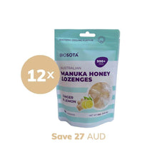 Load image into Gallery viewer, Manuka honey ginger drops value pack of 12