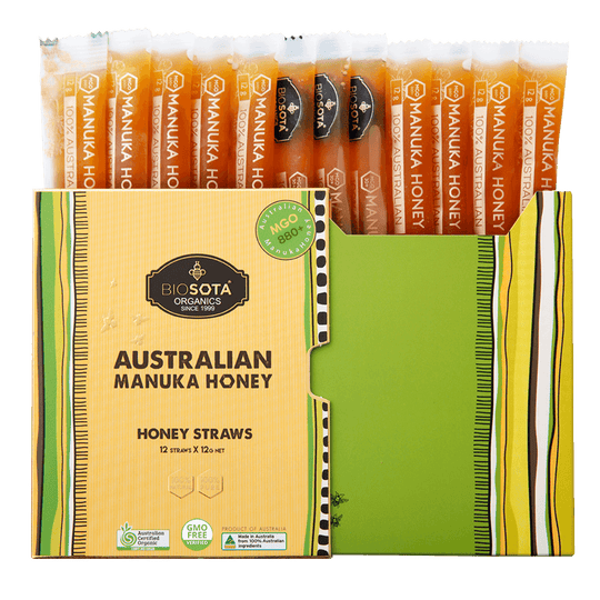 biosota organics manuka honey mgo 880 straws sticks sachets