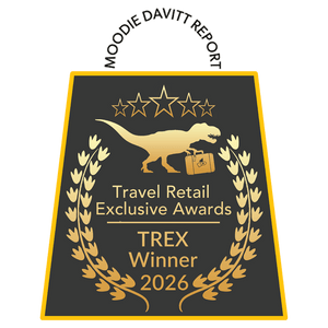 Trex winner 2026badge - Travel retails exclusive awards
