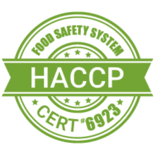 Certyfikowany system bezpieczeństwa żywności HACCP, certyfikat 6923