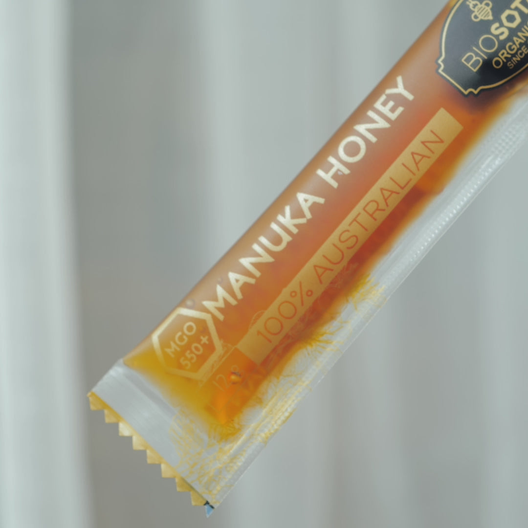 Australian Manuka Honey Sticks Tube MGO 550+ (144g 5oz)