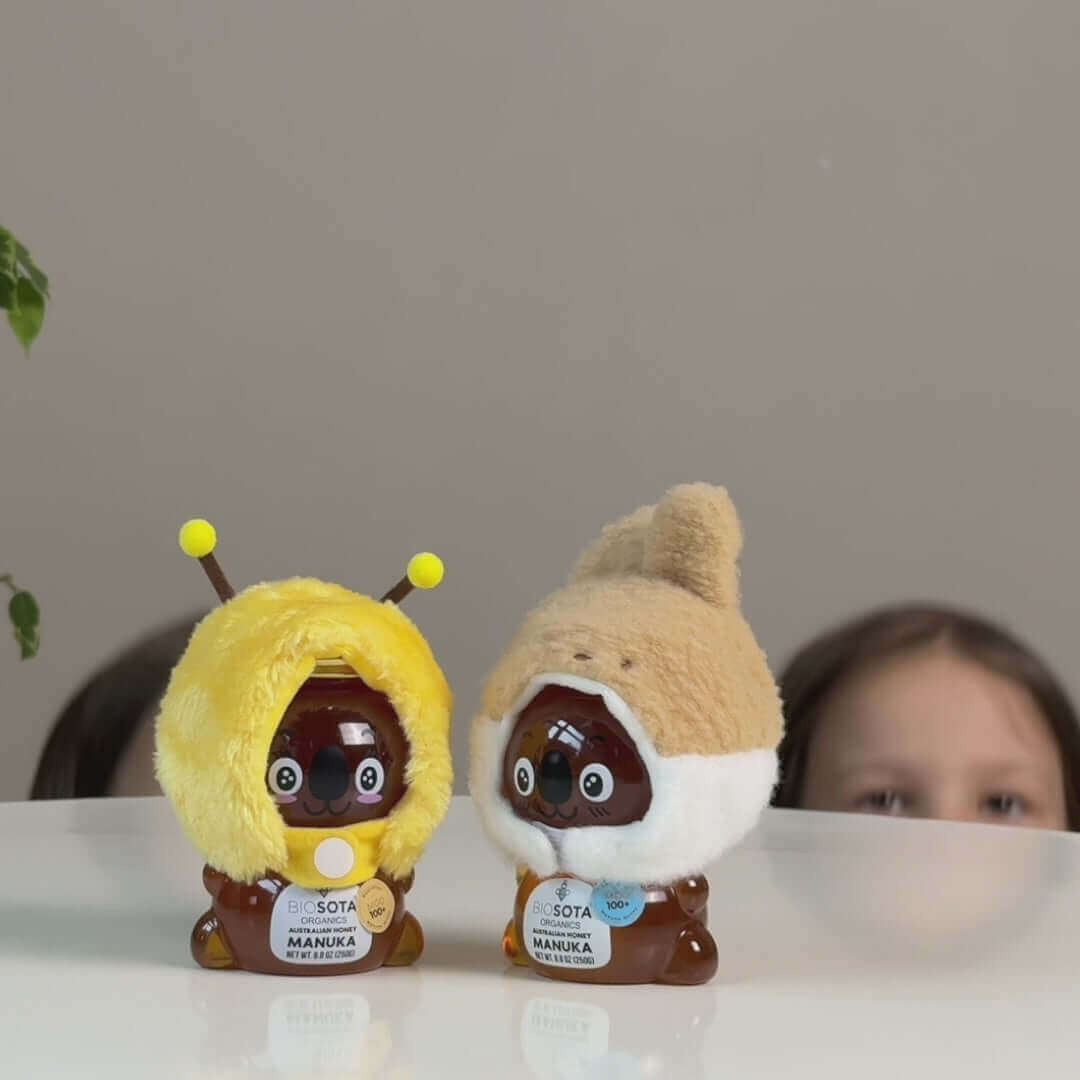 MGO 100+ Australian Manuka Honey Koala Bears | Kangaroo Hat (250g)