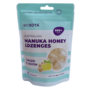 Manuka honey ginger drops