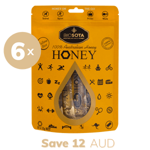 Yellowbox Honey Sticks Zip Bag Value Pack of 6