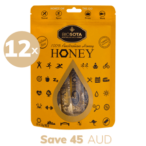Yellowbox Honey Sticks Zip Bag Value Pack of 12