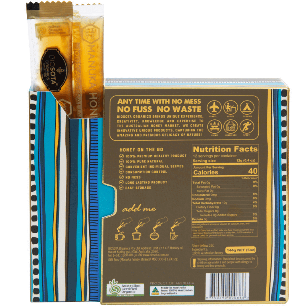 Manuka honey MGO 300+ honey sticks