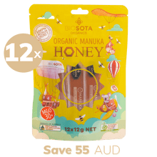 Load image into Gallery viewer, Manuka Honey Sticks (MGO 30+) Kids Zip-Bag value pack of 12
