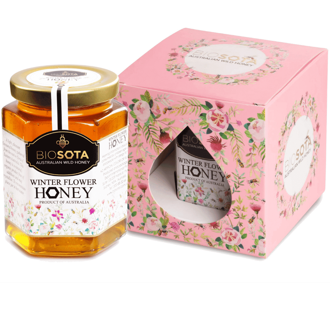 Winter flower Australian raw honey 400g gift box pink\