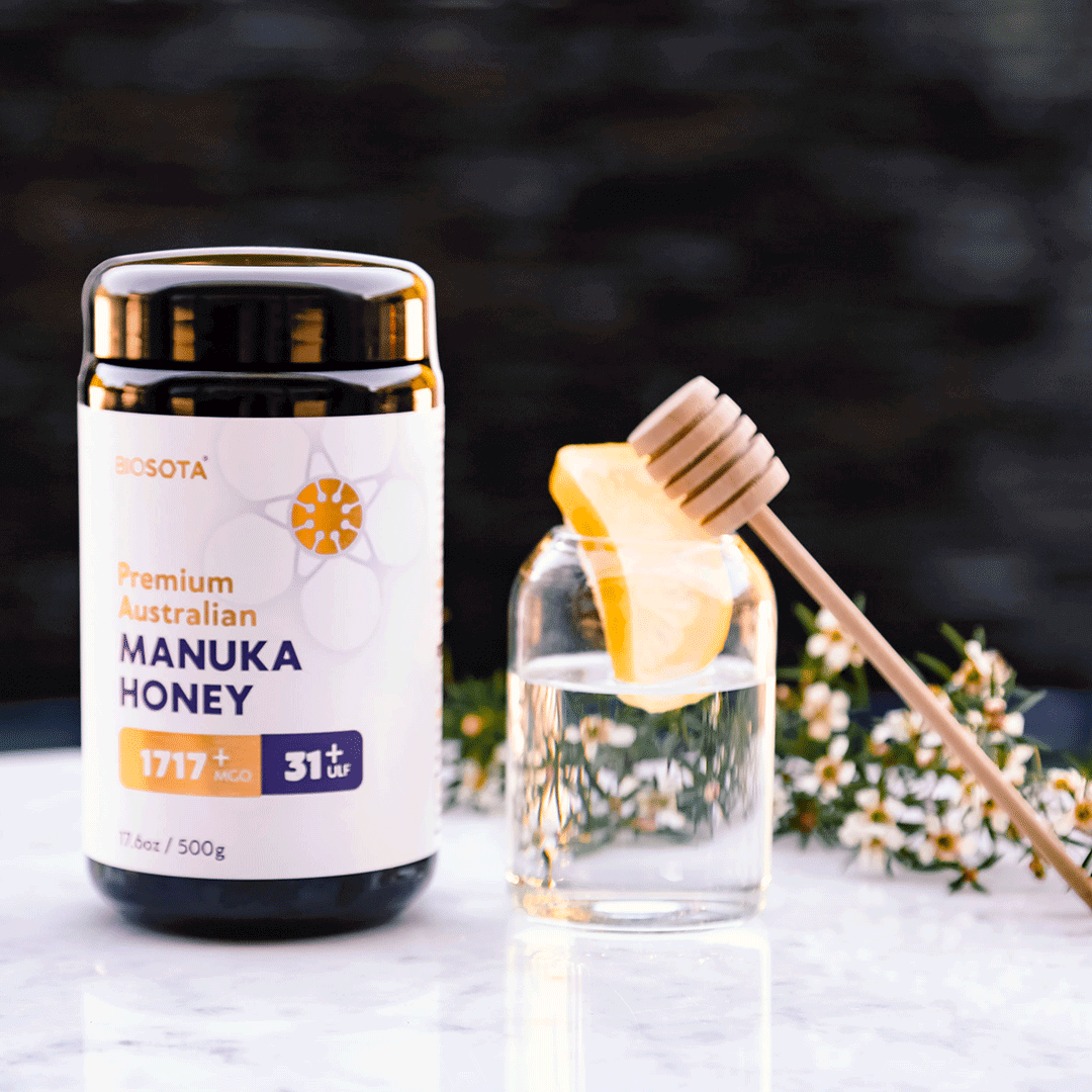 Manuka honey MGO 1717+ glass jar