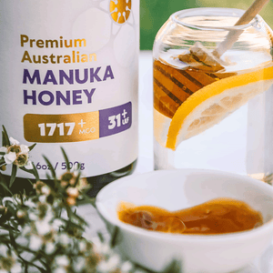 Manuka honey MGO 1717+ glass jar