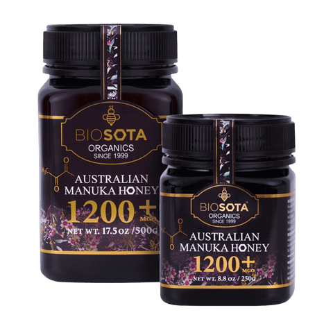SŁOIK PHARMAPAC - Australijski Certyfikowany Ekologiczny Miód Manuka (MGO 1200+) NPA 25+