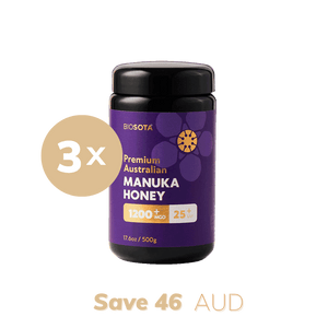 3 Value Pack Manuka honey MGO 1200+ 500g