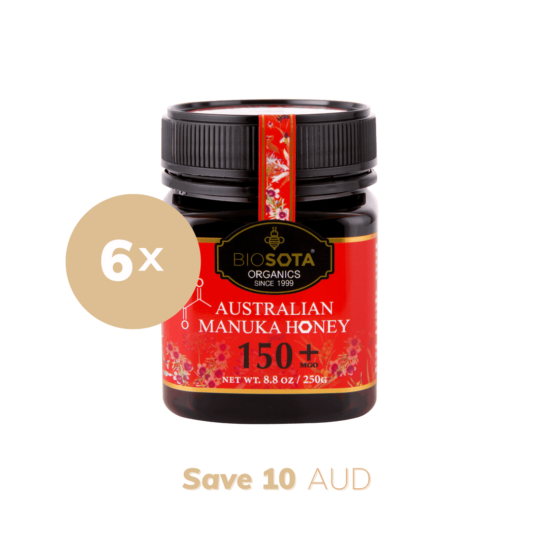 Manuka honey MGO 150+ (NPA 5+) 250g value pack of 6