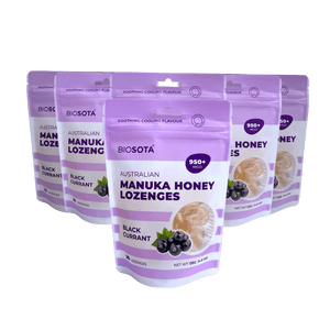 Manuka honey blackcurrant drops value packs