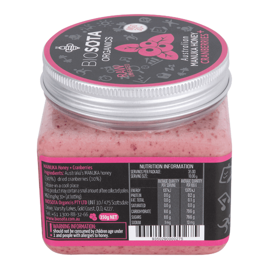 Manuka Honey MGO 30+ Cranberries Superfoods